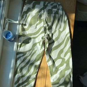 Zebra Green Jeans